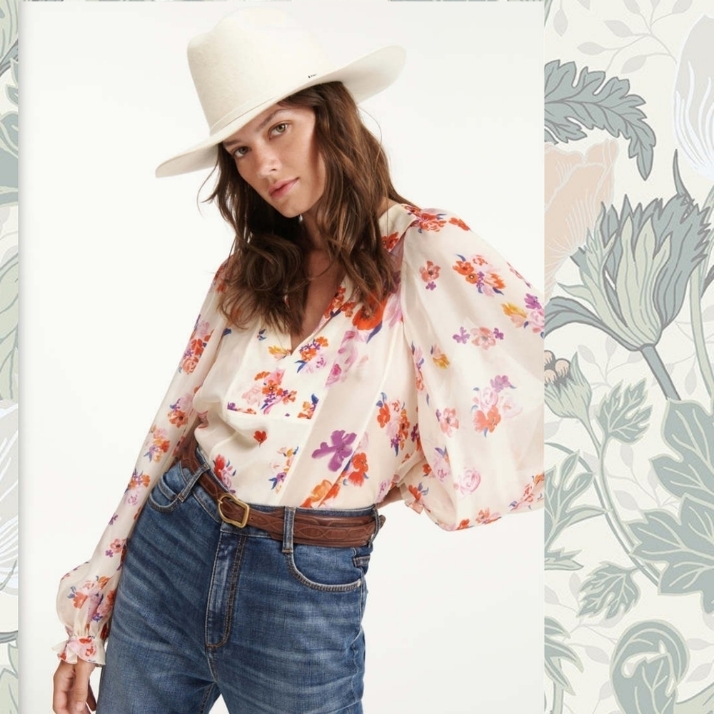 Dorothee Schumacher Floral Silk Freedom Blouse